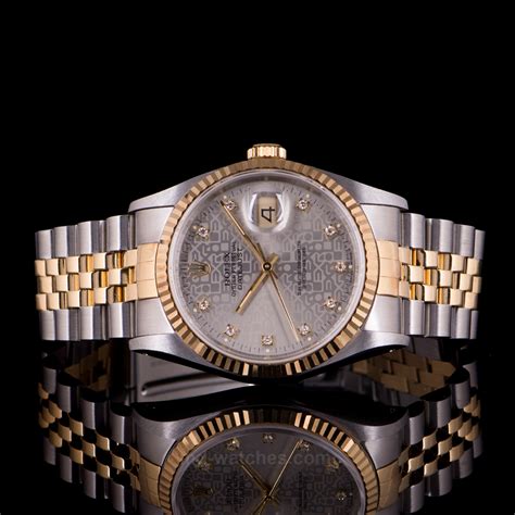 rolex oyster perpetual datejust 788366|Rolex 36mm Datejust with diamonds.